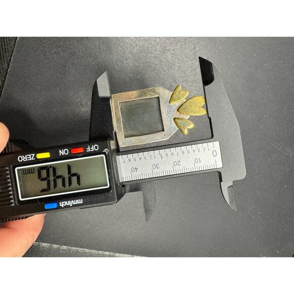 Vtg Far Fetched Sterling Silver 925 Brass Heart House Picture Frame Brooch Pin - Picture 9 of 10